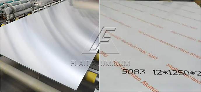 5083 placa de aluminio de alta precisión