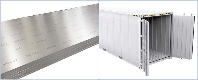 6061 hoja de aluminio para contenedor frigorífico
