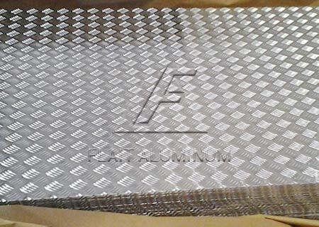 5754 placa de aluminio con patrón
