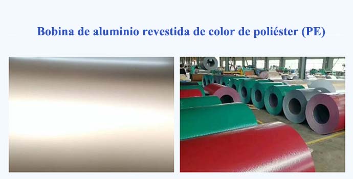 Bobina de aluminio revestida de color de poliéster (PE)