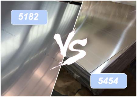 Placa de aluminio 5182 vs Placa de aluminio 5454